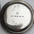 Around 1905 Antique Omega pocket watch with silver plated case works well